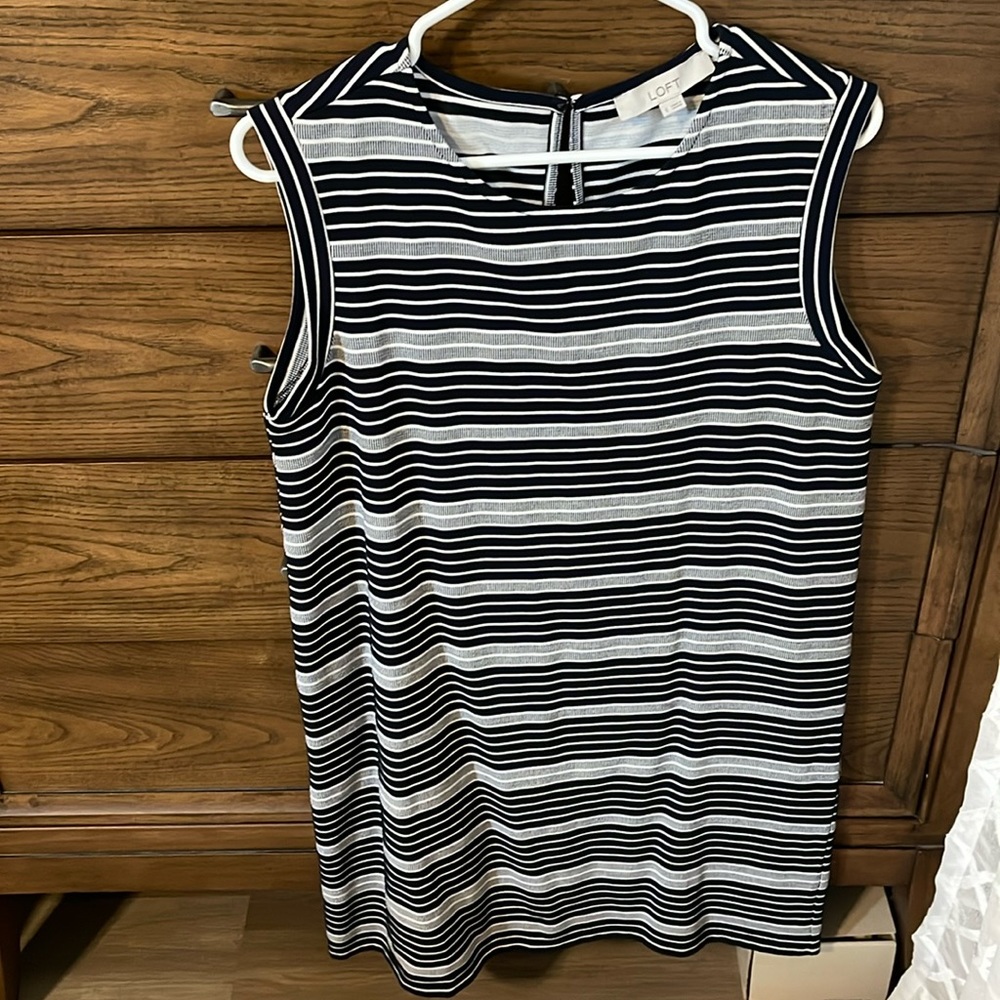 Like new LOFT striped dress